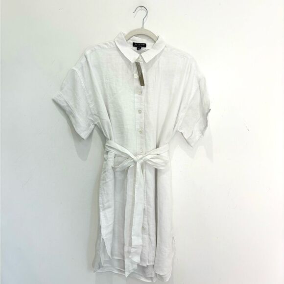 NWT J. Crew Petite capitaine shirtdress in linen - Picture 7 of 12